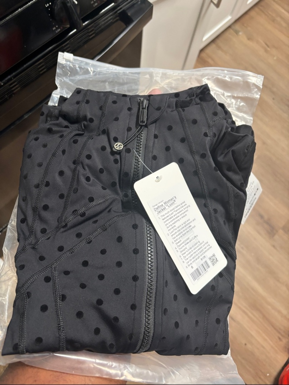 lululemon athletica Black Polka Dot Track Pants & Jacket Set